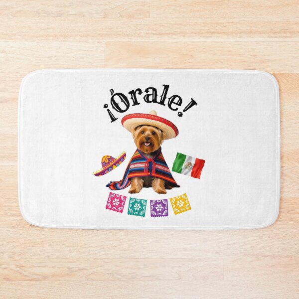 Item preview, ¡Órale Yorkshire Terrier! Fiesta Yorkie in Sombrero, Poncho & Mexican Flair designed and sold by Fredster1966.