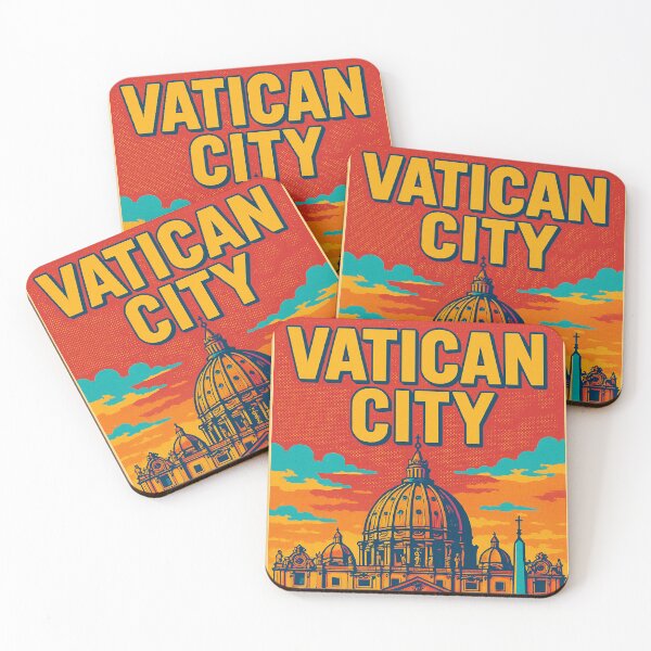 Item preview, Vatican City Retro Pop Art Poster | Vintage Travel Art | Classic Roman Architecture | Iconic Vatican Design designed and sold by PaintedPixels01.