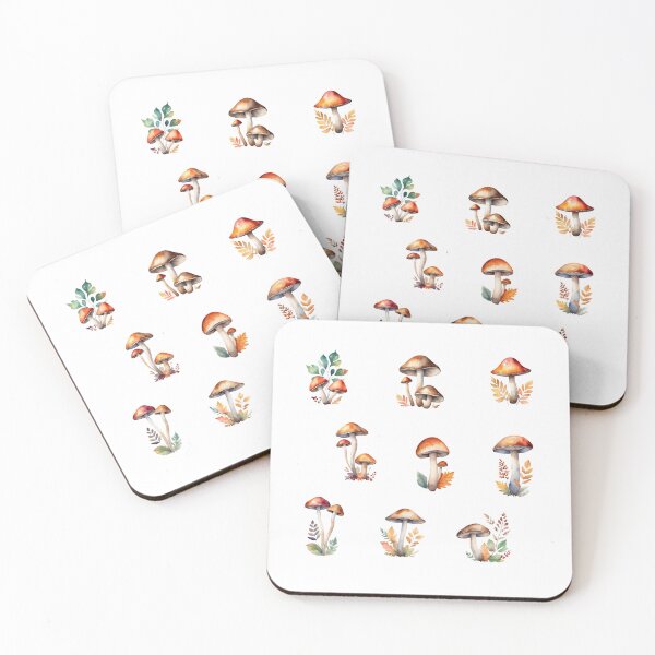 Item preview, Watercolor Forest Mushrooms designed and sold by silviaol.
