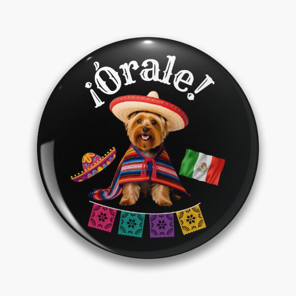 Item preview, ¡Órale Yorkshire Terrier! Fiesta Yorkie in Sombrero, Poncho & Mexican Flair designed and sold by Fredster1966.