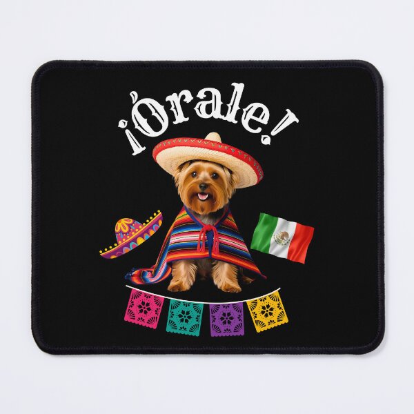 Item preview, ¡Órale Yorkshire Terrier! Fiesta Yorkie in Sombrero, Poncho & Mexican Flair designed and sold by Fredster1966.