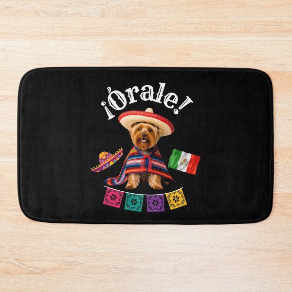 Item preview, ¡Órale Yorkshire Terrier! Fiesta Yorkie in Sombrero, Poncho & Mexican Flair designed and sold by Fredster1966.