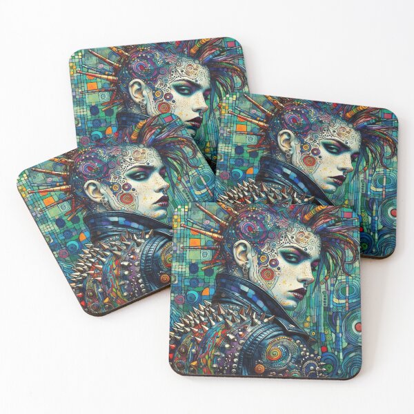 Item preview, Techno Punk Rocker Art designed and sold by TheDarkWardrobe.