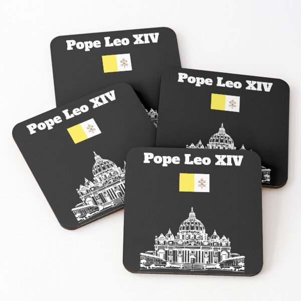Item preview, Pope Leo XIV Vatican City flag souvenir St Peters Basilica   designed and sold by Artstastic.