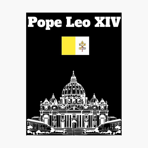 Item preview, Pope Leo XIV Vatican City flag souvenir St Peters Basilica   designed and sold by Artstastic.