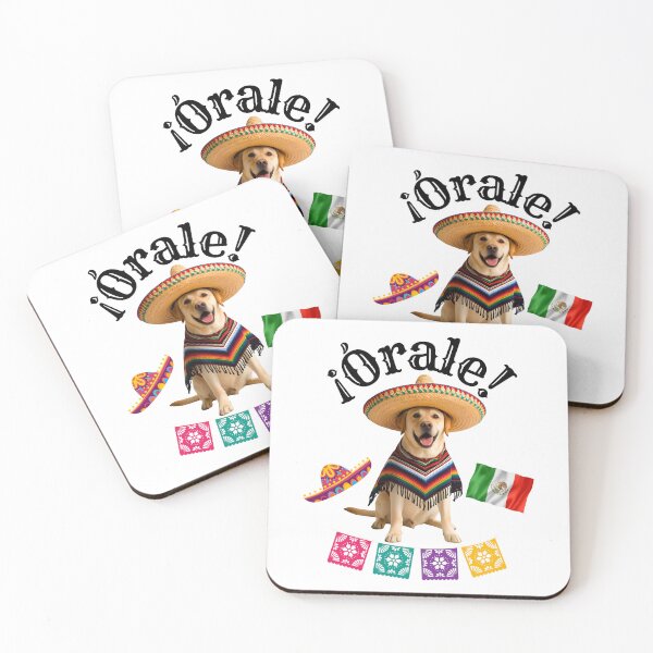 Item preview, ¡Órale Labrador Retriever! Fiesta Dog in Sombrero, Poncho, and Mexican Flag designed and sold by Fredster1966.
