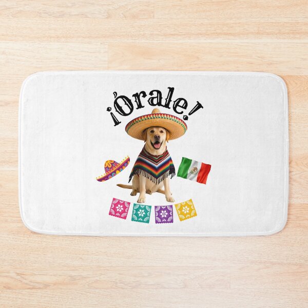 Item preview, ¡Órale Labrador Retriever! Fiesta Dog in Sombrero, Poncho, and Mexican Flag designed and sold by Fredster1966.