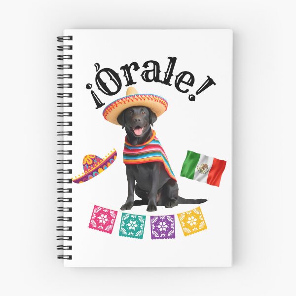 Item preview, ¡Órale Black Labrador Retriever! Fiesta Dog in Sombrero, Poncho, and Mexican Flag designed and sold by Fredster1966.