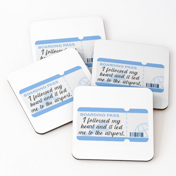 Item preview, Love of travel and wanderlust quote. I followed my heart and it took me to the airport.  designed and sold by adesignworld.