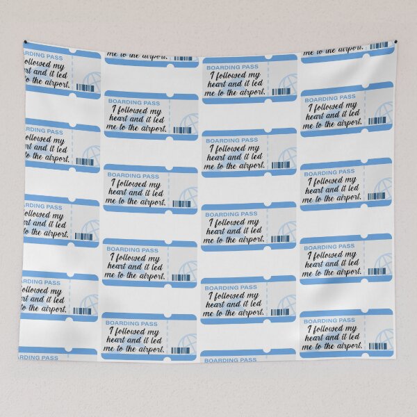 Item preview, Love of travel and wanderlust quote. I followed my heart and it took me to the airport.  designed and sold by adesignworld.