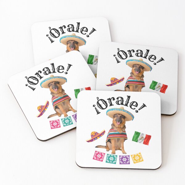Item preview, ¡Órale German Shepherd! Fiesta Dog in Sombrero, Poncho & Mexican Party Style designed and sold by Fredster1966.