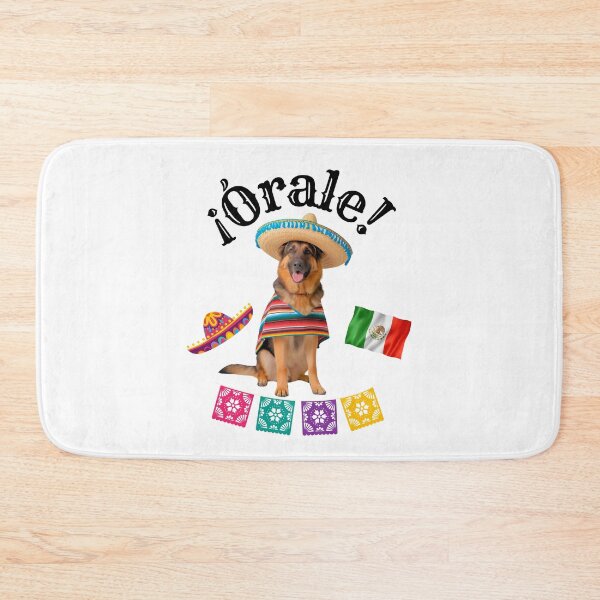 Item preview, ¡Órale German Shepherd! Fiesta Dog in Sombrero, Poncho & Mexican Party Style designed and sold by Fredster1966.