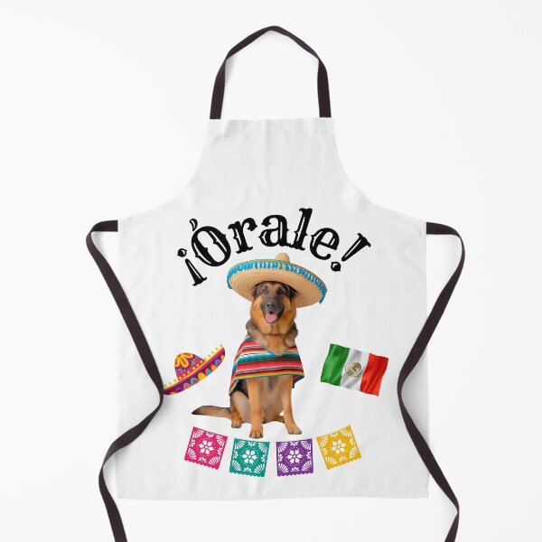 Item preview, ¡Órale German Shepherd! Fiesta Dog in Sombrero, Poncho & Mexican Party Style designed and sold by Fredster1966.