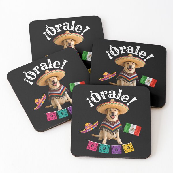 Item preview, ¡Órale Labrador Retriever! Fiesta Dog in Sombrero, Poncho, and Mexican Flag designed and sold by Fredster1966.