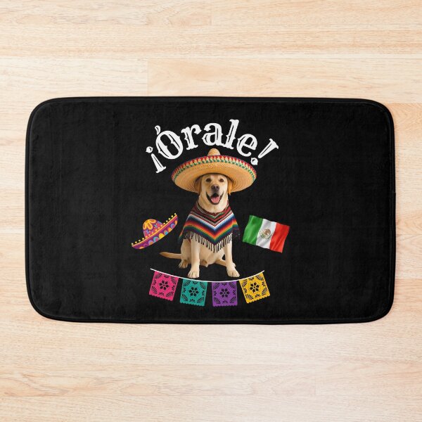 Item preview, ¡Órale Labrador Retriever! Fiesta Dog in Sombrero, Poncho, and Mexican Flag designed and sold by Fredster1966.