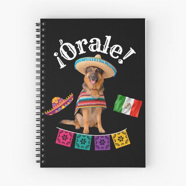 Item preview, ¡Órale German Shepherd! Fiesta Dog in Sombrero, Poncho & Mexican Party Style designed and sold by Fredster1966.