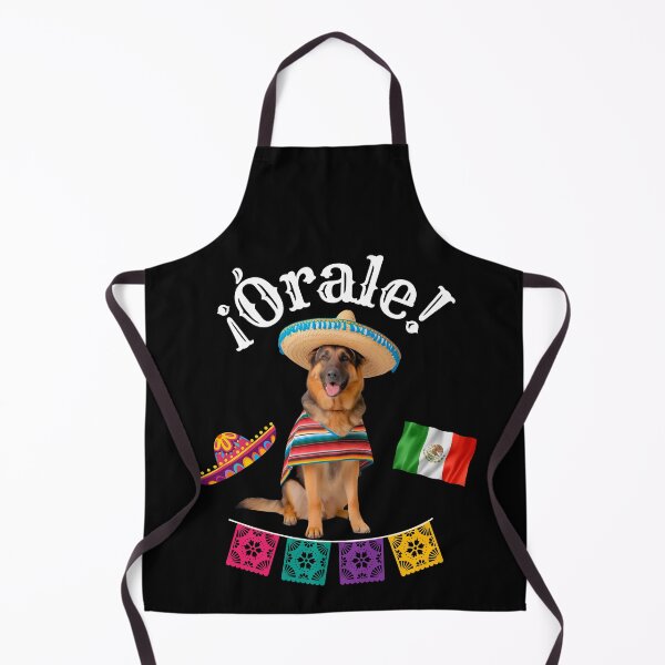 Item preview, ¡Órale German Shepherd! Fiesta Dog in Sombrero, Poncho & Mexican Party Style designed and sold by Fredster1966.