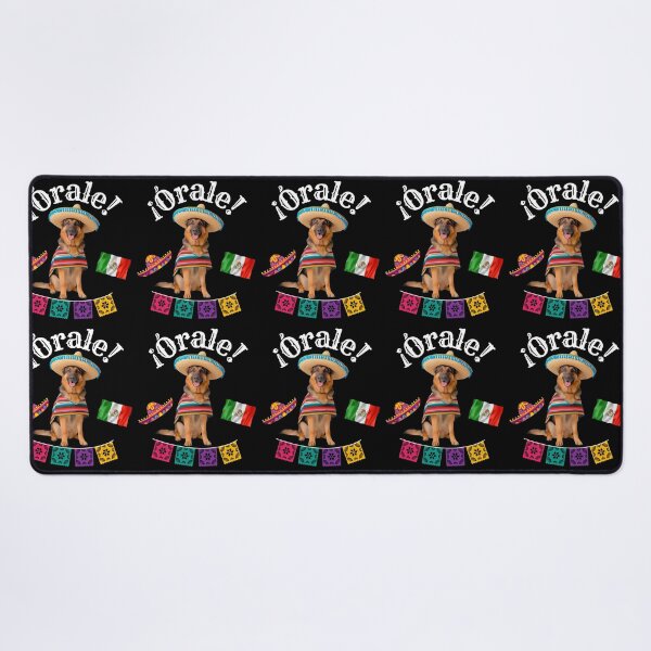 Item preview, ¡Órale German Shepherd! Fiesta Dog in Sombrero, Poncho & Mexican Party Style designed and sold by Fredster1966.