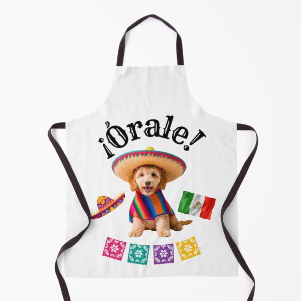 Item preview, ¡Órale Miniature Goldendoodle! Fiesta Dog in Sombrero, Poncho & Mexican Party Style designed and sold by Fredster1966.