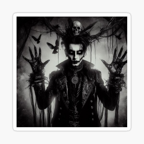 Item preview, Black Metal Rocker Art designed and sold by TheDarkWardrobe.