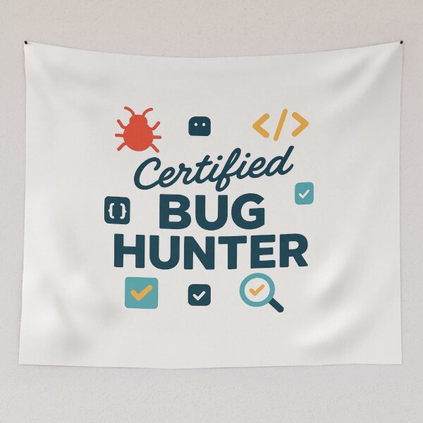 Item preview, Certified Bug Hunter – Funny QA Tester Gift Design designed and sold by WorkBuddyGifts.