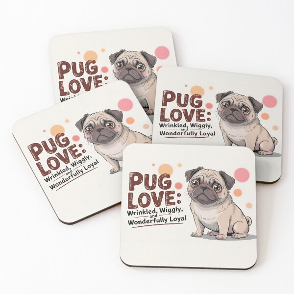 Item preview, Pug Love: Wrinkled, Wiggly, and Wonderfully Loyal  designed and sold by PawsToClaws.