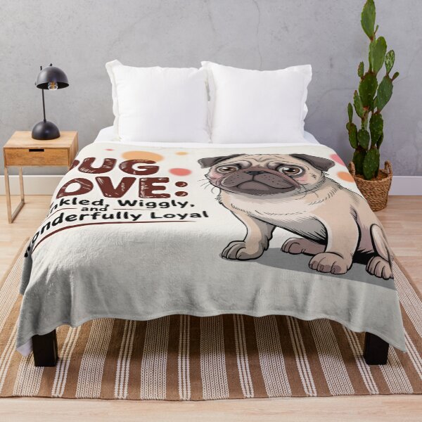 Item preview, Pug Love: Wrinkled, Wiggly, and Wonderfully Loyal designed and sold by PawsToClaws.