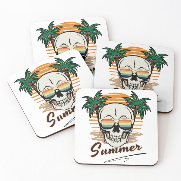 Item preview, Summer with skull. designed and sold by Chawineiei.