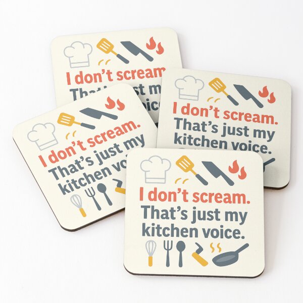 Item preview, I Don’t Scream. That’s Just My Kitchen Voice – Funny Chef Gift Design designed and sold by WorkBuddyGifts.
