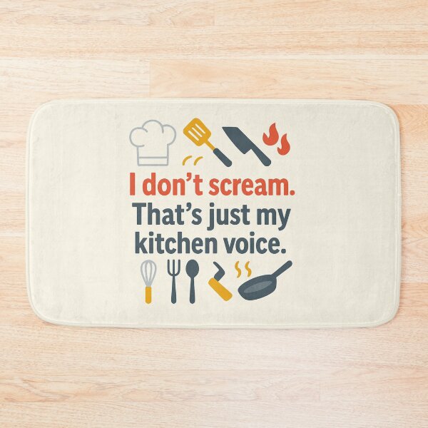 Item preview, I Don’t Scream. That’s Just My Kitchen Voice – Funny Chef Gift Design designed and sold by WorkBuddyGifts.