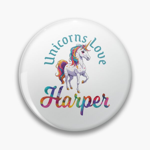 Item preview, Unicorns Love Harper designed and sold by ComicKitsch.