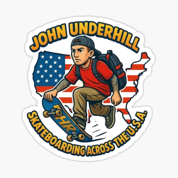 Item preview, John Underhill Skateboarding Across the USA designed and sold by skateusa1.