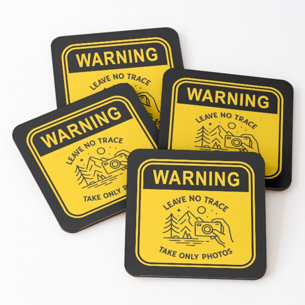 Item preview, Leave No Trace - Take Only Photos Warning Sign designed and sold by Psycho-Crazy.