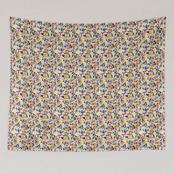 Item preview, Minimalist Doodles Vibrant Colors Abstract Art designed and sold by MidArtForge.
