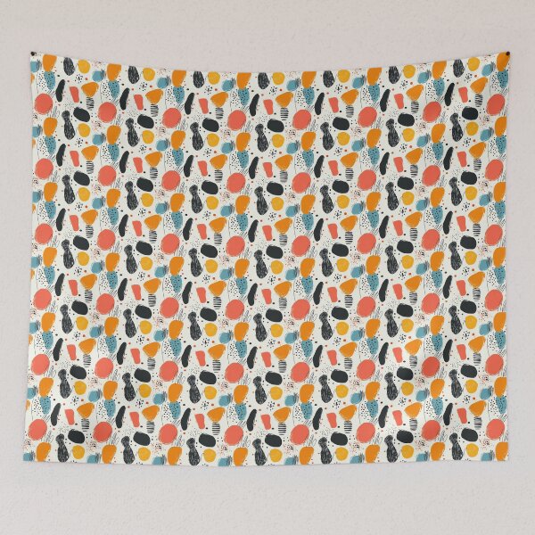 Item preview, Minimalist Doodles Vibrant Colors Abstract Art designed and sold by MidArtForge.