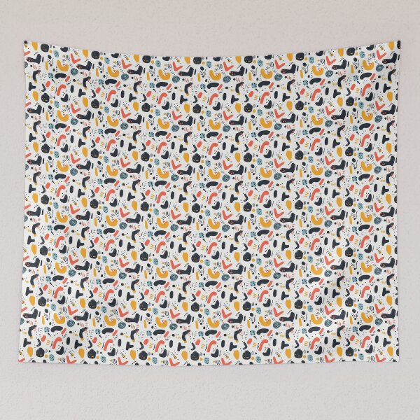 Item preview, Minimalist Doodles Vibrant Colors Abstract Art designed and sold by MidArtForge.