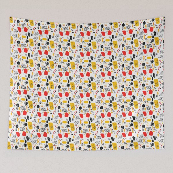 Item preview, Minimalist Doodles Vibrant Colors Abstract Art designed and sold by MidArtForge.