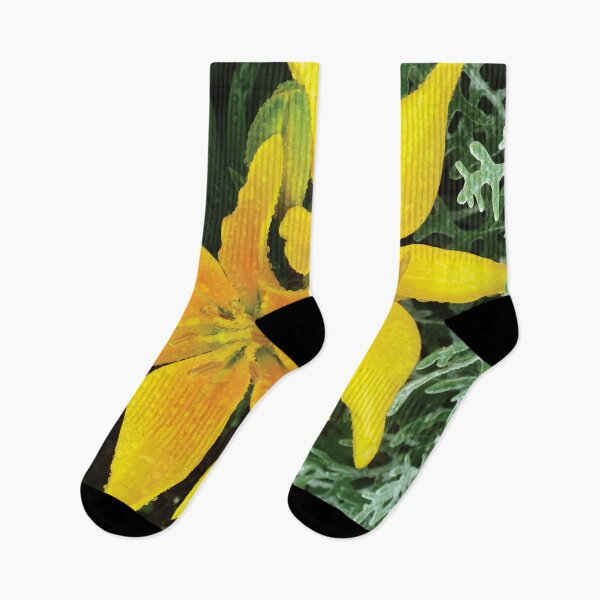 Item preview, Beautiful Bloom Yellow Spring Lilies in the Rain Photo designed and sold by Here's To Endless Possibilities.