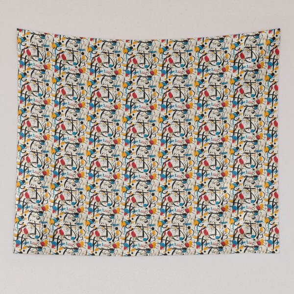 Item preview, Minimalist Doodles Vibrant Colors Abstract Art designed and sold by MidArtForge.