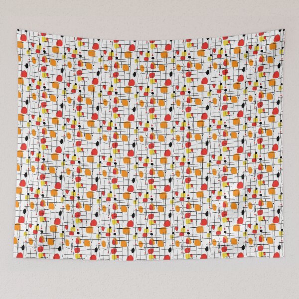 Item preview, Minimalist Doodles Vibrant Colors Abstract Art designed and sold by MidArtForge.