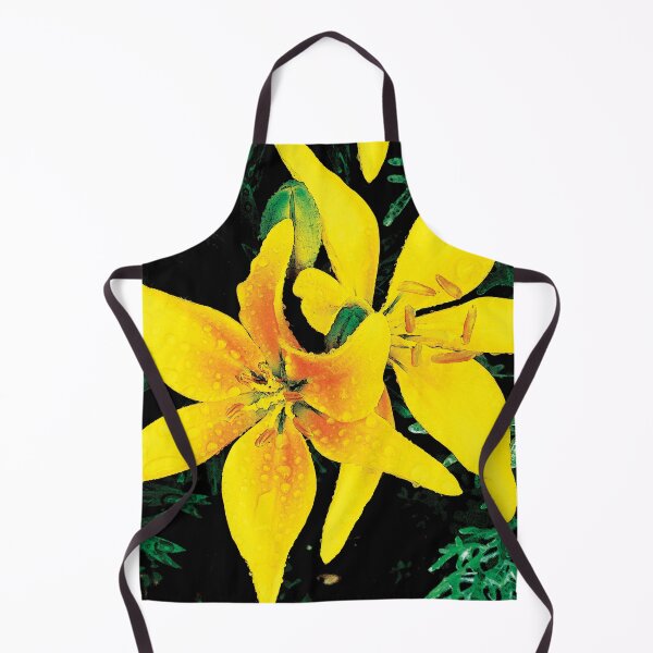 Item preview, Beautiful Bloom Yellow Spring Lilies in the Rain Water Color designed and sold by Here's To Endless Possibilities.