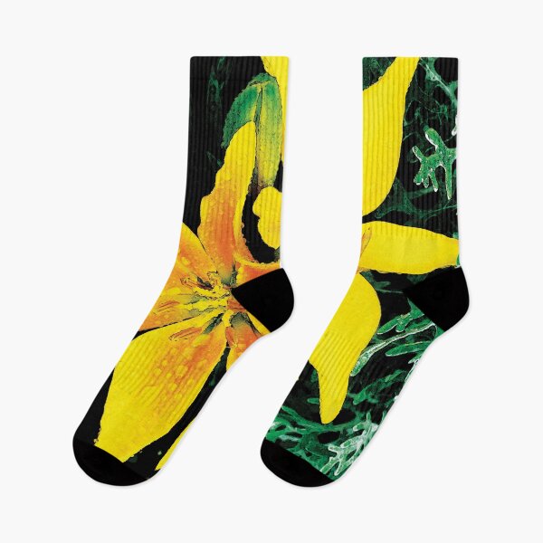 Item preview, Beautiful Bloom Yellow Spring Lilies in the Rain Water Color designed and sold by Here's To Endless Possibilities.