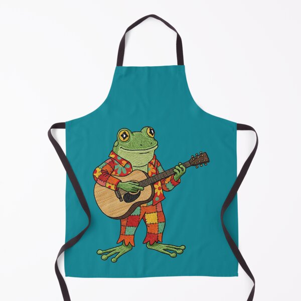 Item preview, Funny Frog Playing Guitar Design designed and sold by Designbyhy.