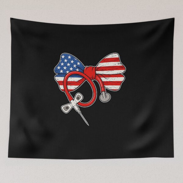 Item preview, 4th Of July Phlebotomy Tech Bow Phlebotomist Phleb Nurse designed and sold by facegm.