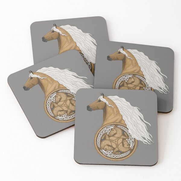 Item preview, Palomino Horse with Celtic Horse Knotwork designed and sold by DappledMoon.