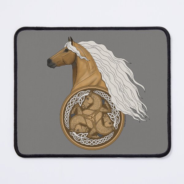 Item preview, Palomino Horse with Celtic Horse Knotwork designed and sold by DappledMoon.