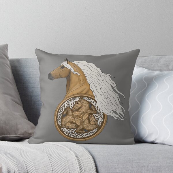Item preview, Palomino Horse with Celtic Horse Knotwork designed and sold by DappledMoon.