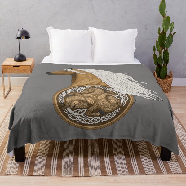 Item preview, Palomino Horse with Celtic Horse Knotwork designed and sold by DappledMoon.