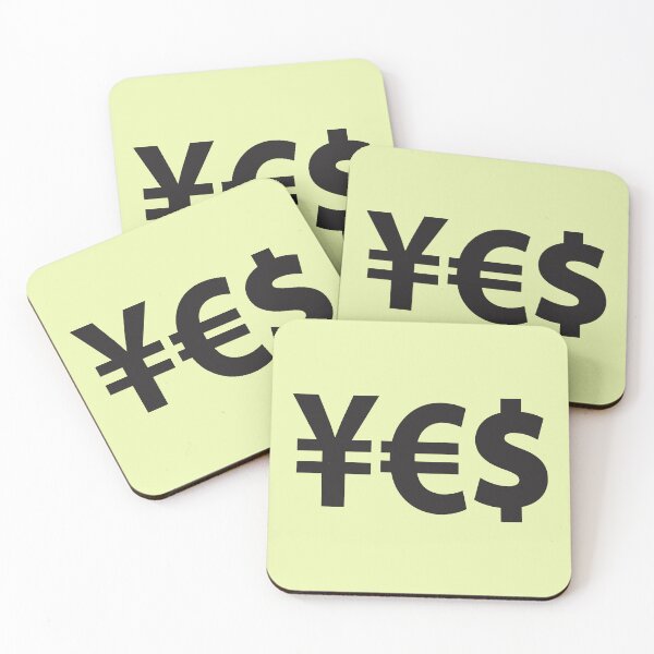 Item preview, YES Yen Euro Dollar signs designed and sold by ASKEW GRAPHICS.