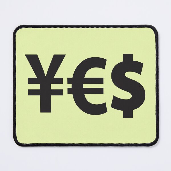 Item preview, YES Yen Euro Dollar signs designed and sold by ASKEW GRAPHICS.